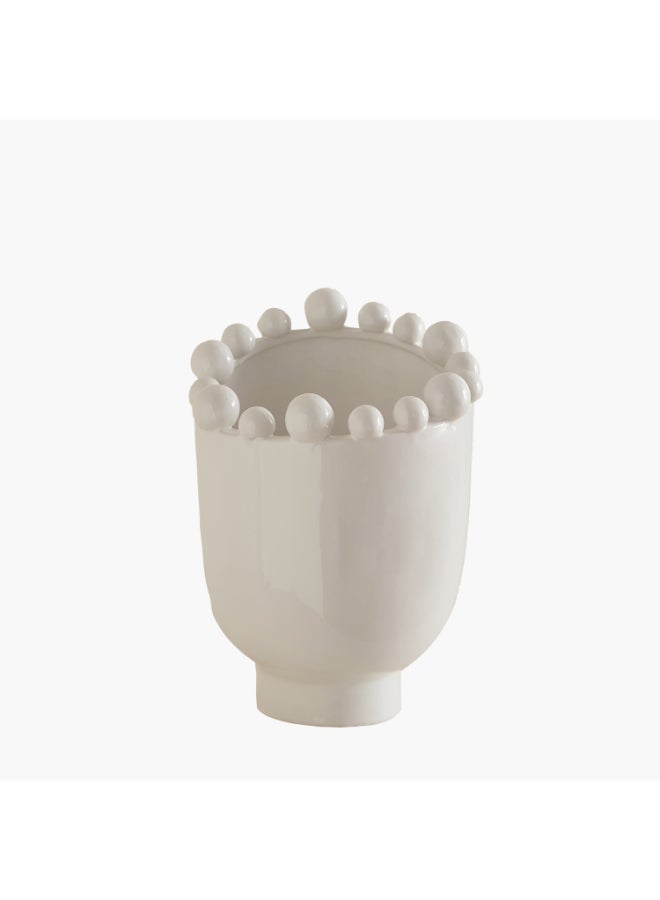 Home Box Fresco Vila Decorative Ceramic Vase - White - Image 5